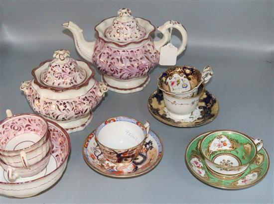 Early 19th century tea & coffee wares